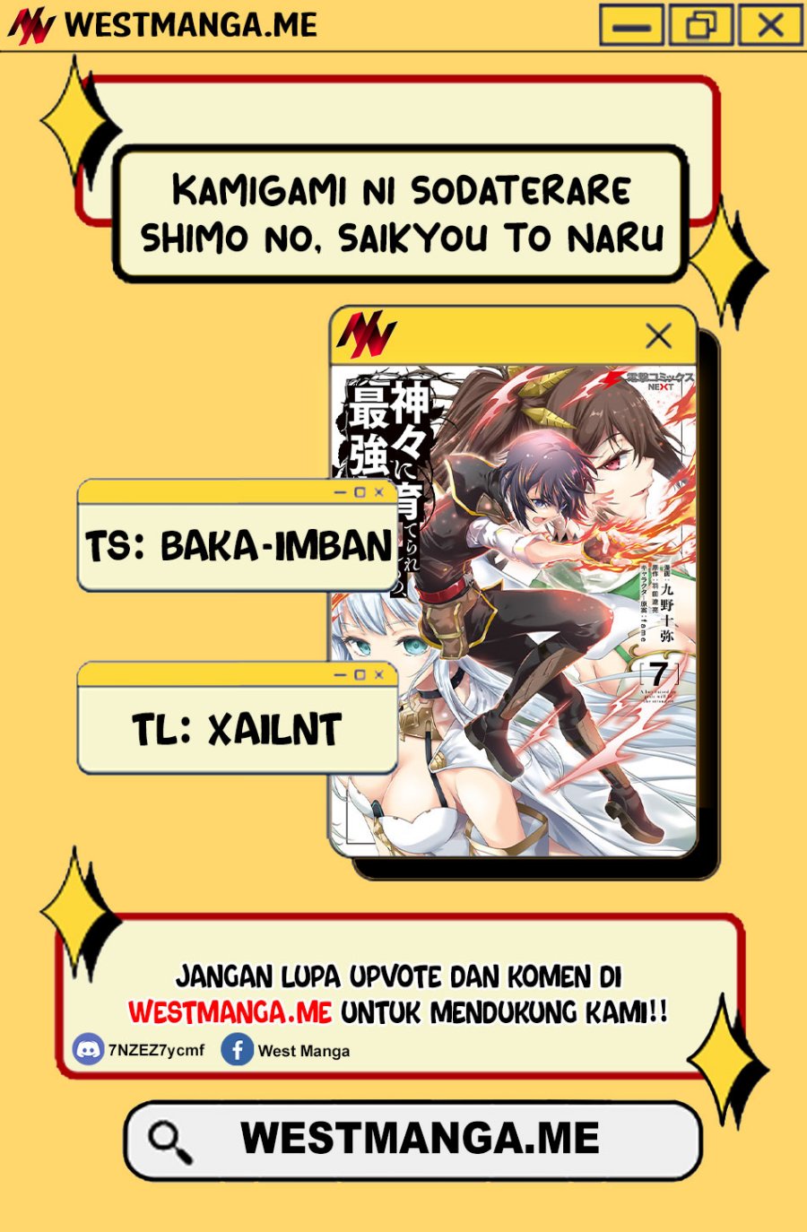 Kamigami ni Sodaterare Shimo no, Saikyou to Naru Chapter 56 Bahasa Indonesia